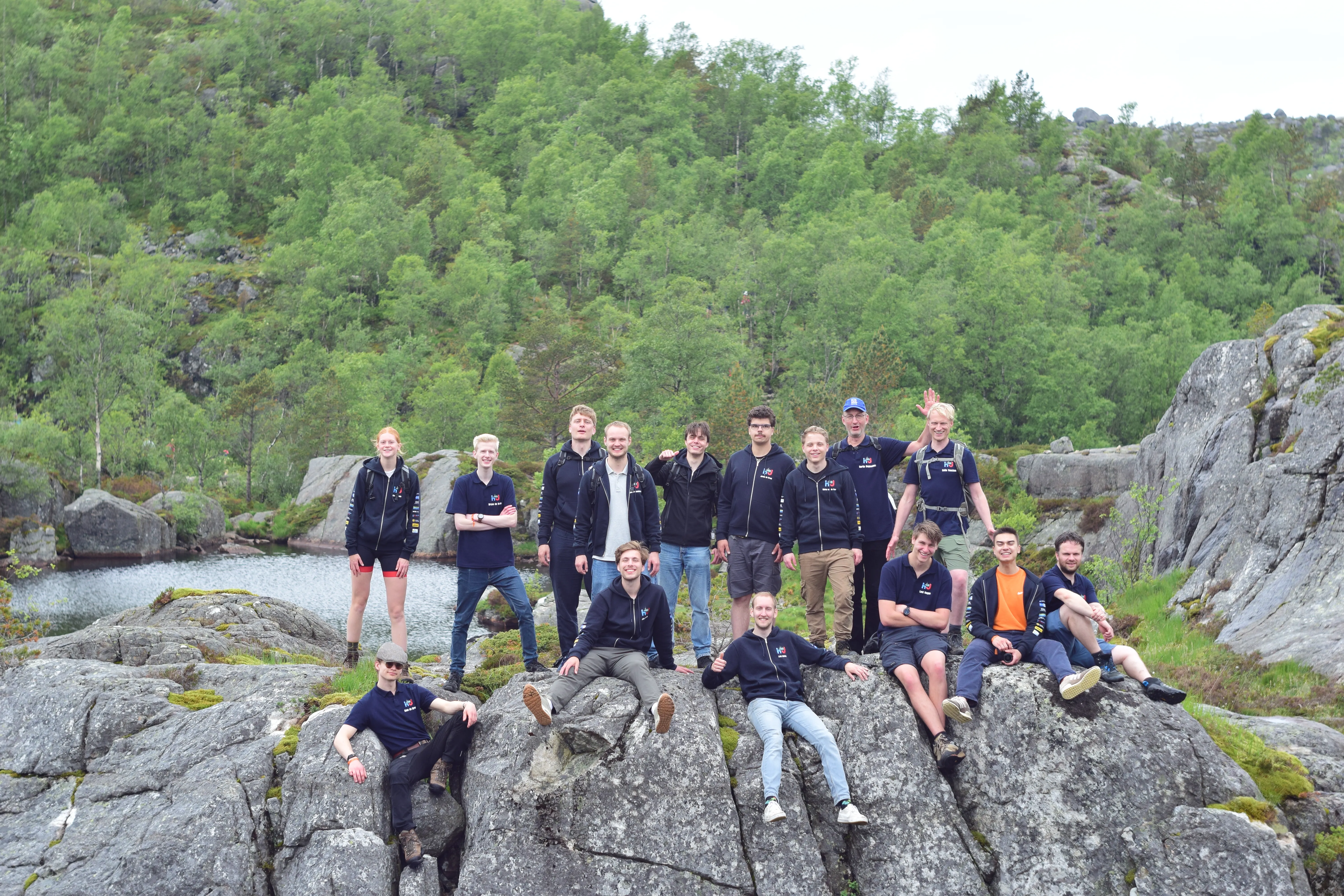 Group photo of the HU Robosub team for the 2025–2026 academic year
